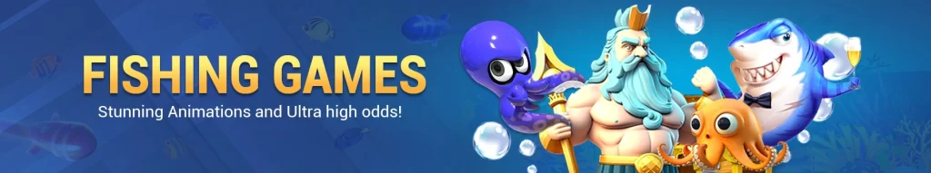 Colorful fish shooting game on BET88 casino app interface
